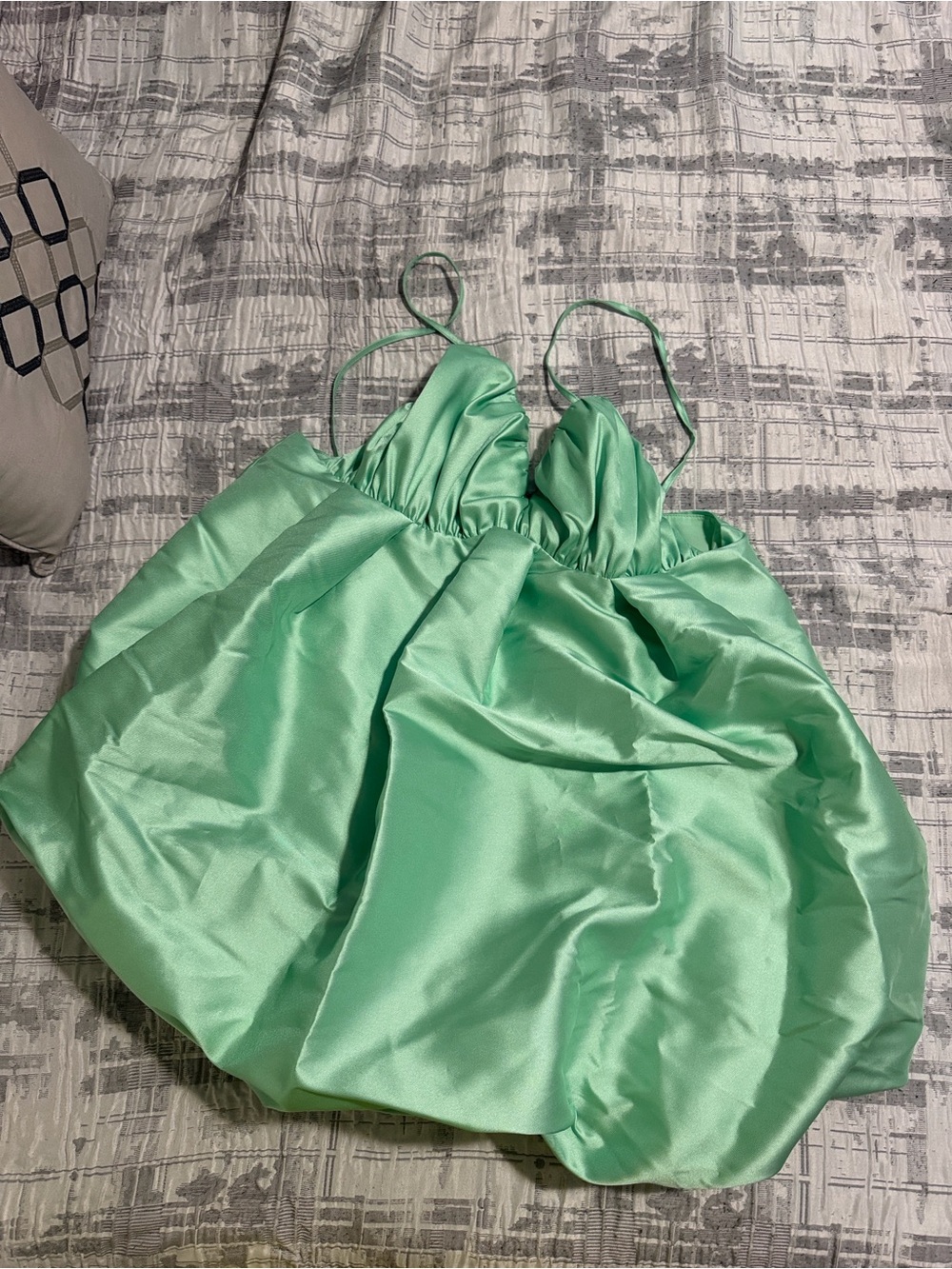 ASOS Mint Green Satin Cami Slip Dress